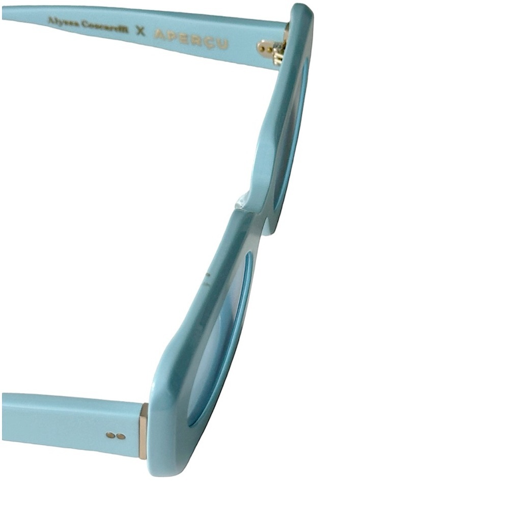 Apercu X Alyssa 01 Sky Blue Sunglasses - Picture 9 of 10
